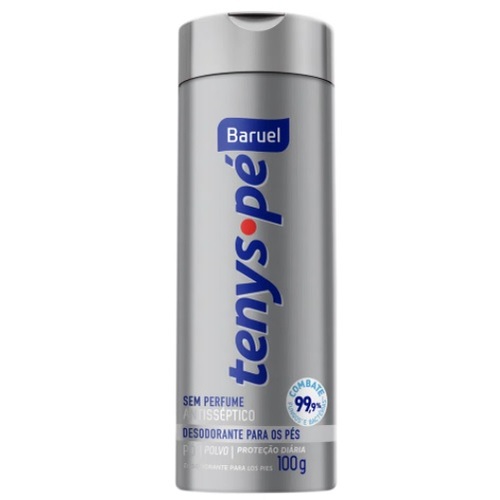 Talco Para os Pes Tenys Pe Baruel Sem Perfume 100g