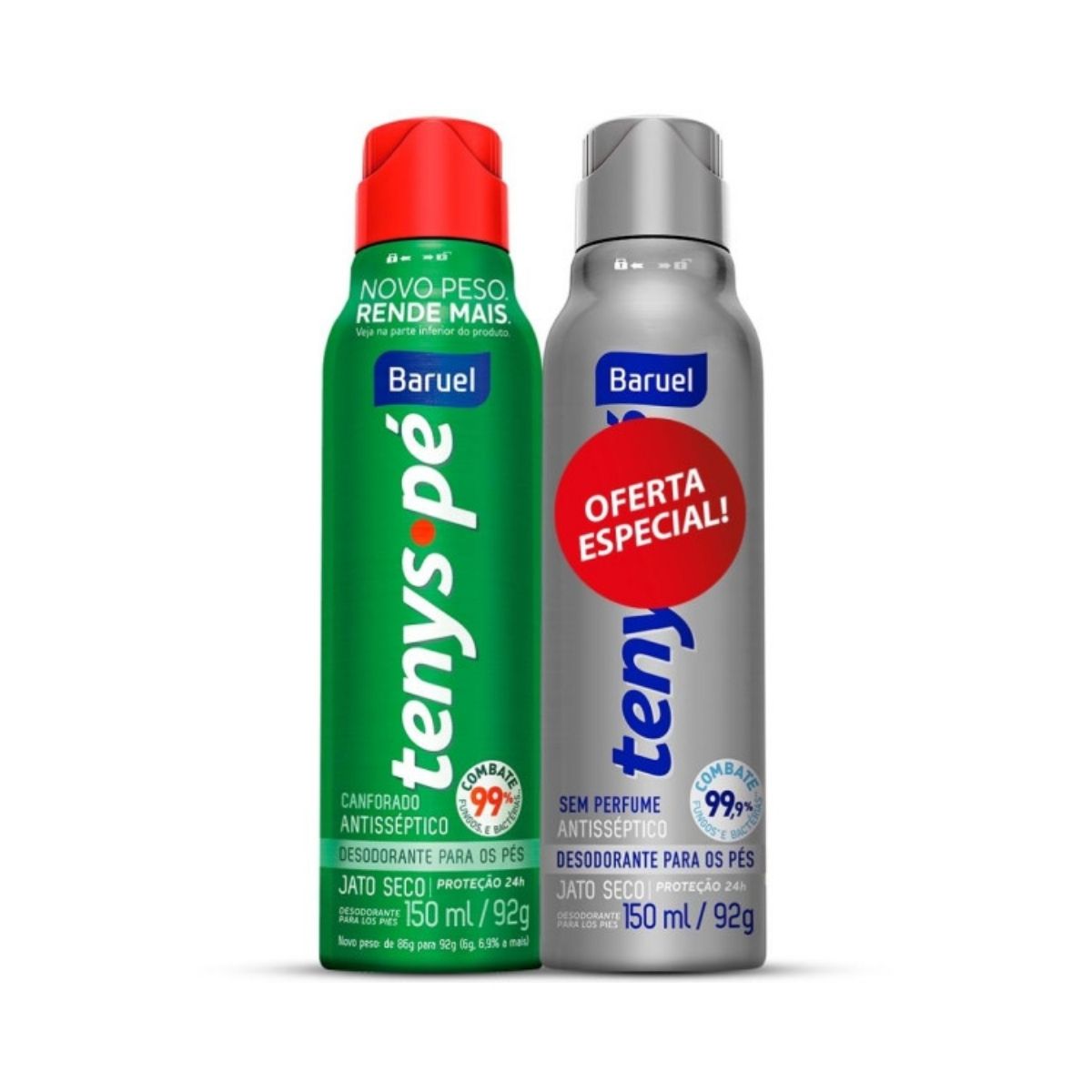 Desodorante Tenys pe Baruel Jato Seco 92G