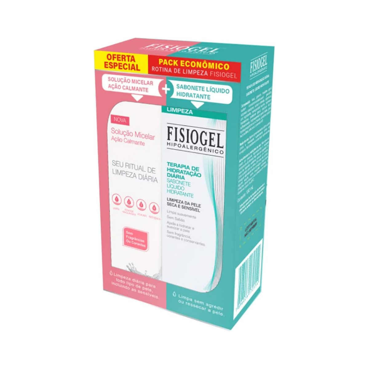 Kit Fisiogel Solução Micelar 200Ml + Sabonete Liquido 150ml