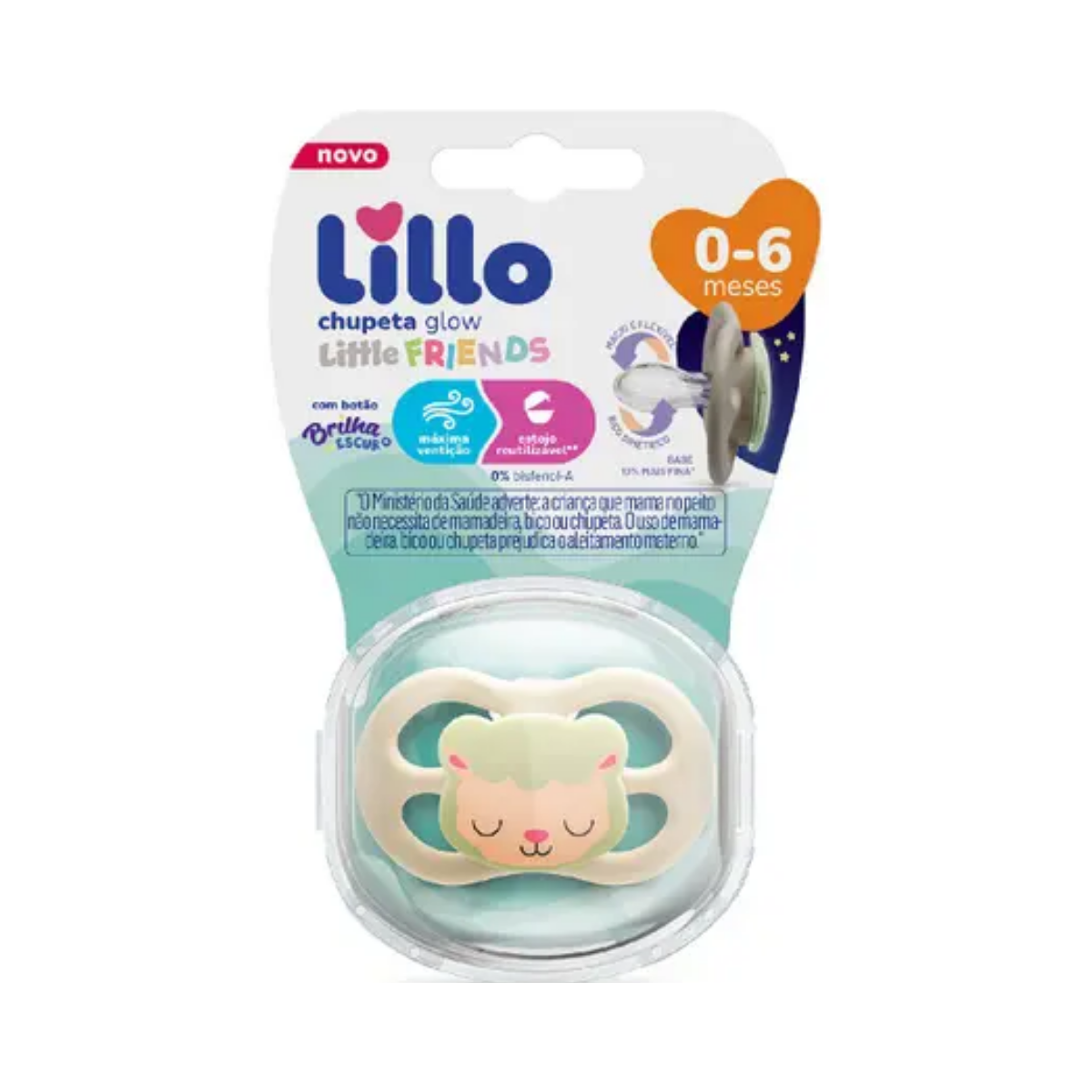 Chupeta Little Friends 0M+ Neutra Lillo
