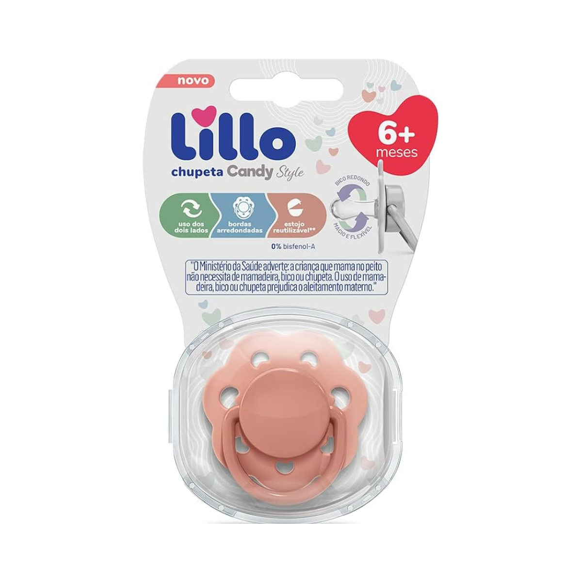 Chupeta Candy  6+ Meses Nude Lillo