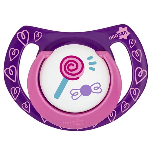 Chupeta Neopan Decorada 0 a 6 meses, ortodontica, pirulito
