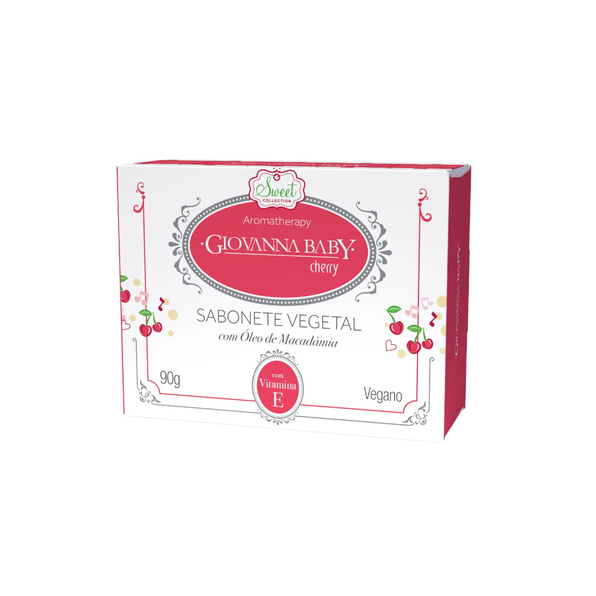 Sabonete Em barra Cherry Com Óleo De Macadâmia Giovanna Baby 90g