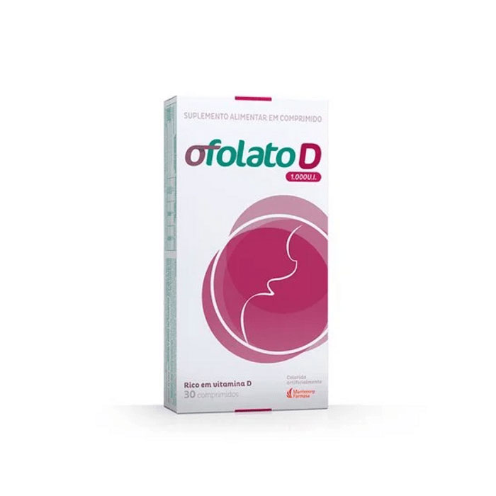 Suplemento de Vitamina D Ofolato D 1.000UI 30 comprimidos