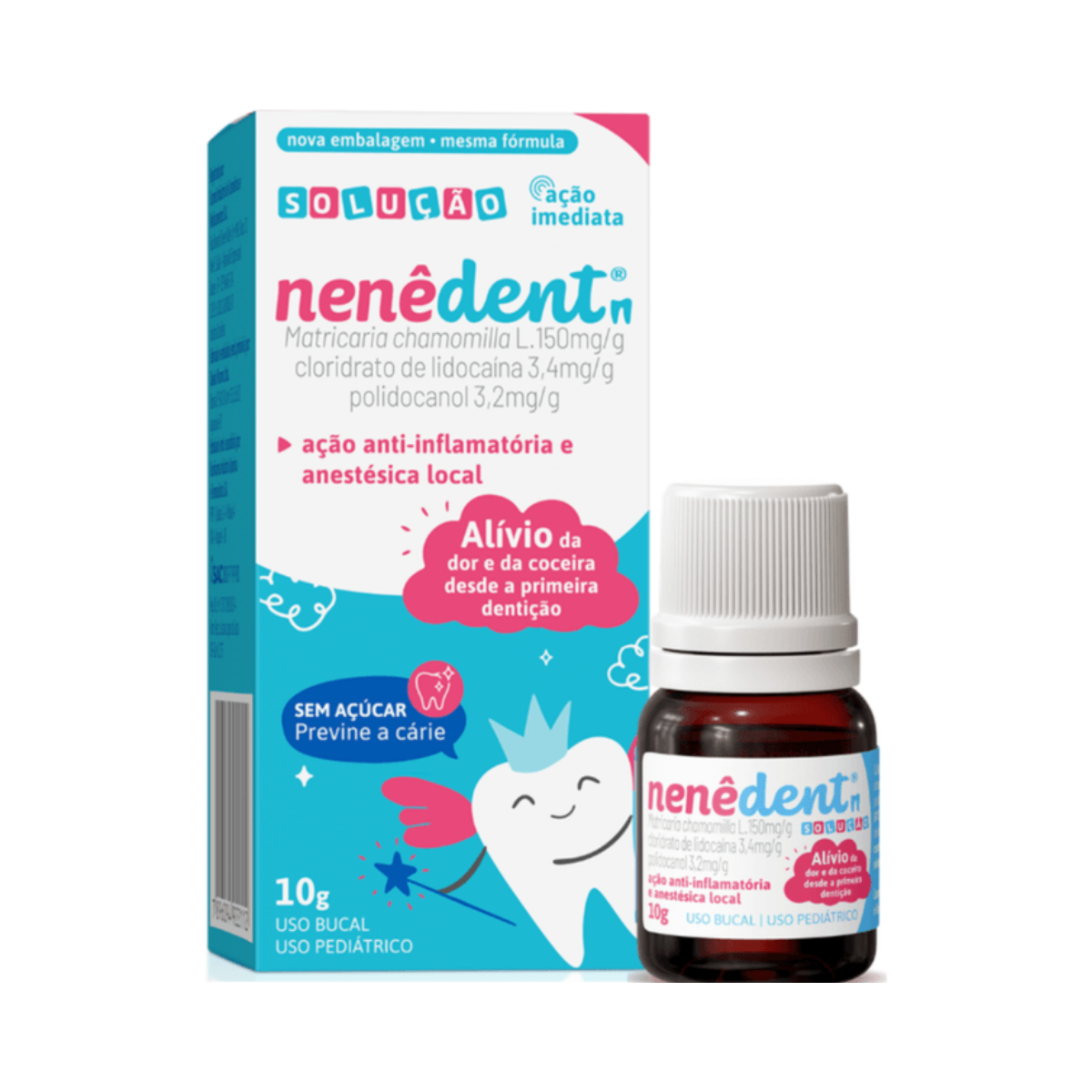 Nenê Dent N 150mg/g + 3,40mg/g + 3,20mg/g 1 Frasco Gotejador 10G