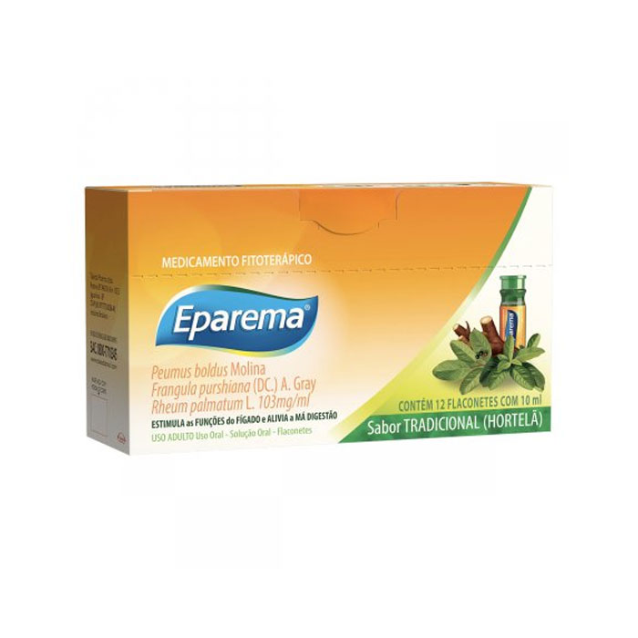Eparema Sabor Tradicional Hortelã 12 Flaconetes 10ml