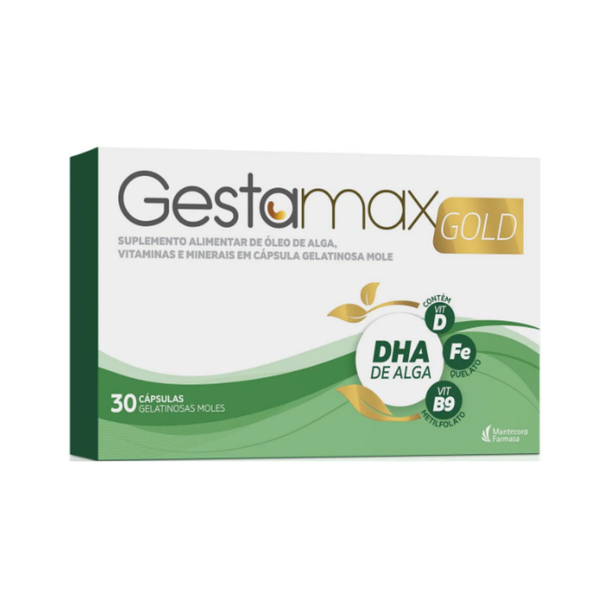 Polivitaminico Gestamax Gold Para Gestantes Mantecorp 30 Capsulas