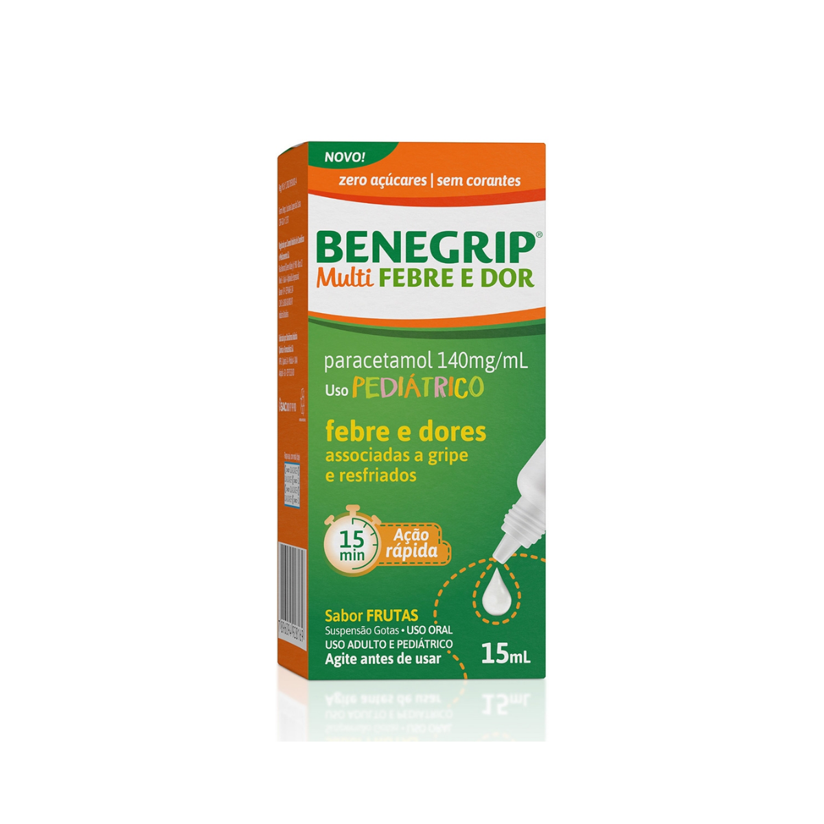 Benegrip Multi Febre e Dor 140mg/mL 15Ml