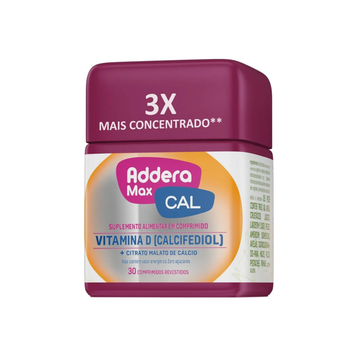 Suplemento Alimentar Addera Max Cal 30 Comprimidos