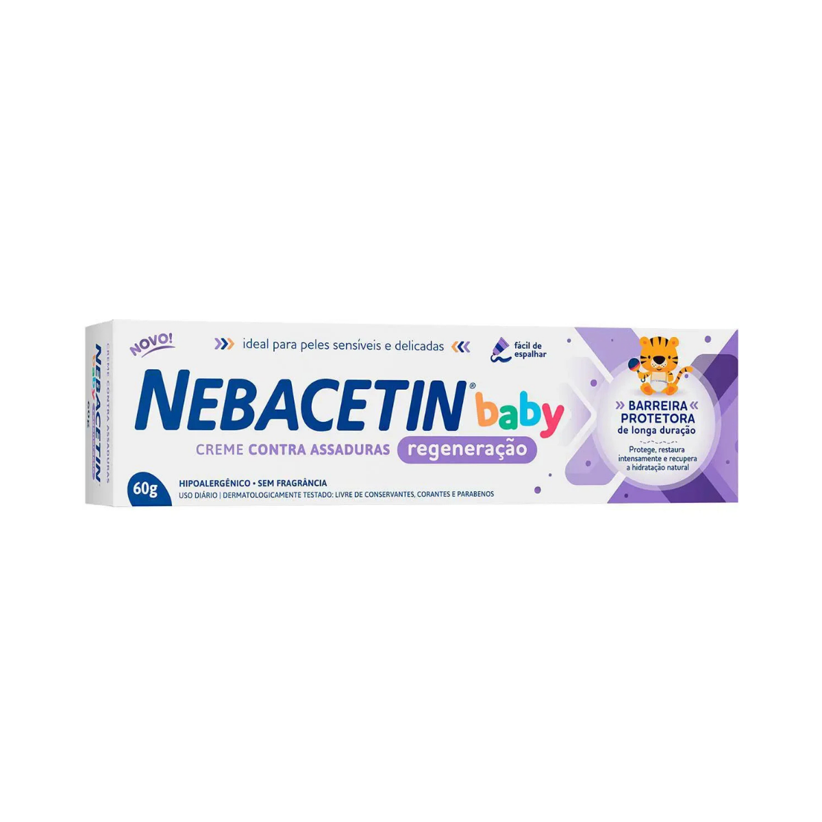 Creme Para Assaduras Baby Regeneracao Nebacetin 60g