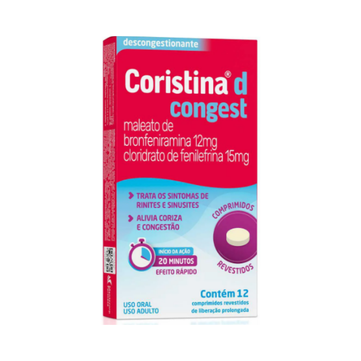Coristina D Congest Cosmed 12 Comprimidos