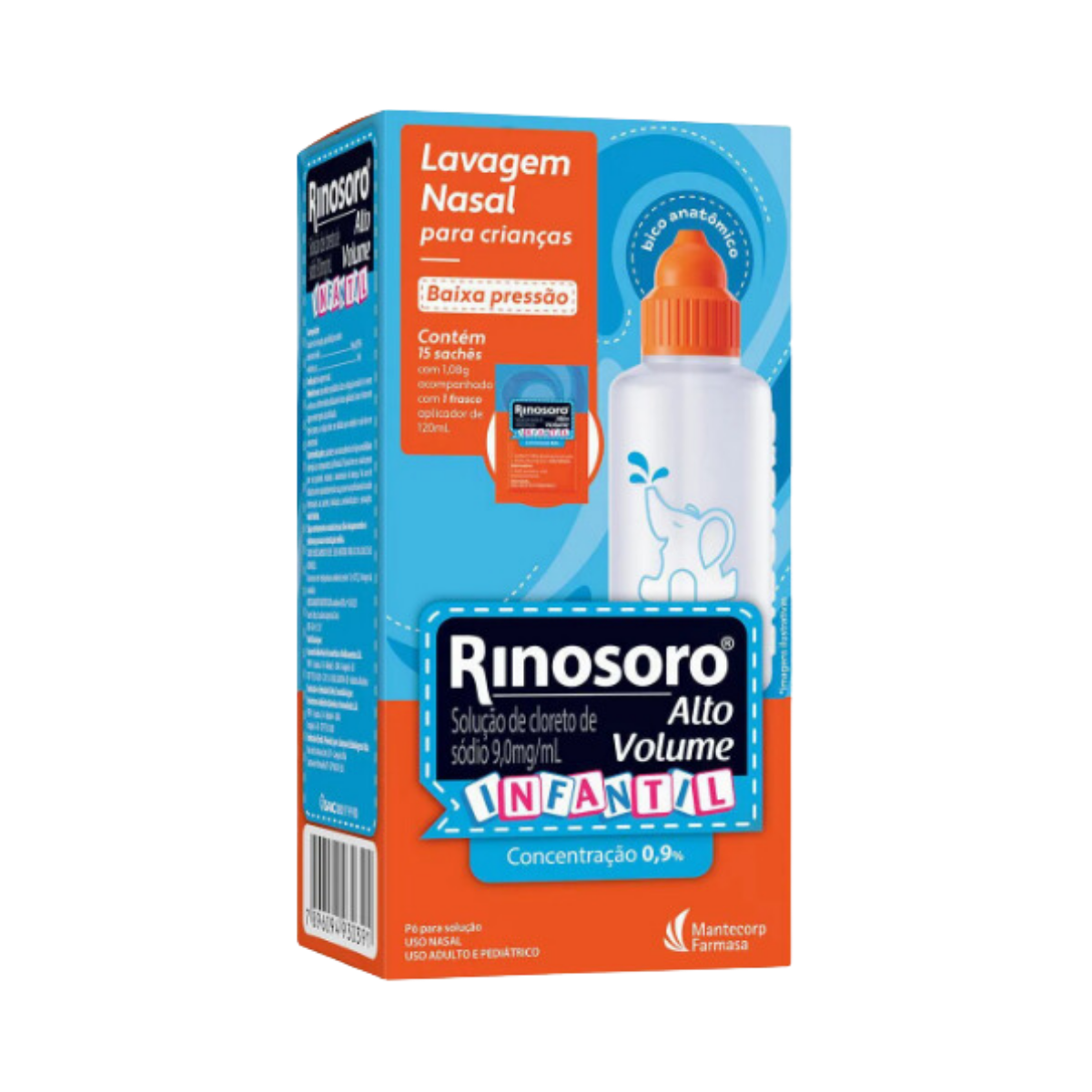 Rinosoro Alto Volume Infantil Mantecorp 120ml