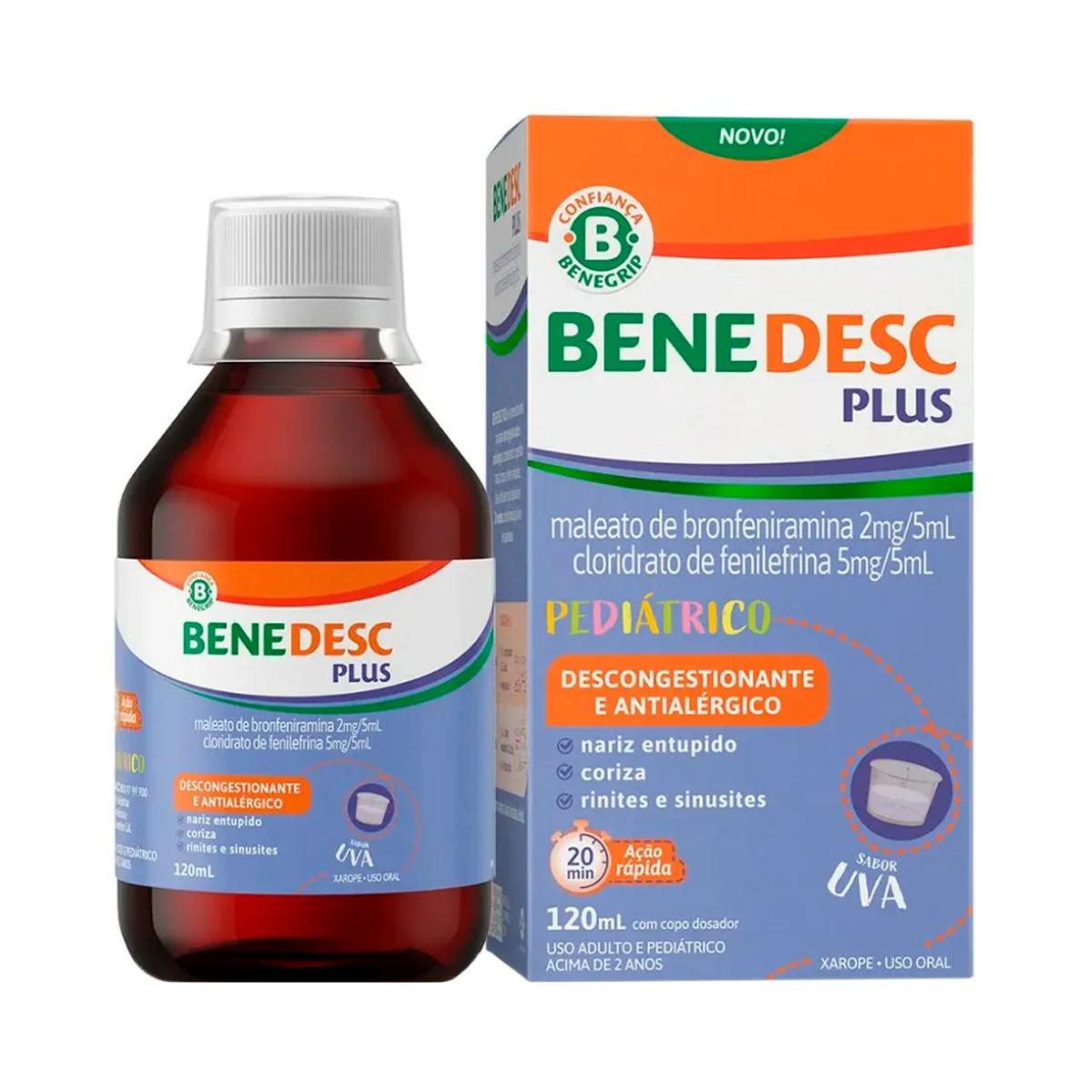 Benedesc Plus Cosmed 0,4mg/mL + 1mg/mL 120ml
