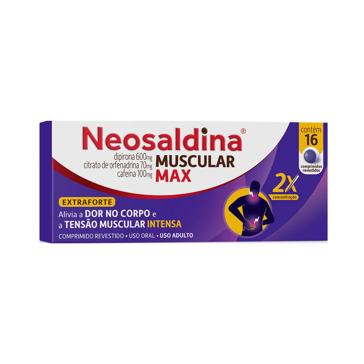 Neosaldina Muscular Max Cosmed 16 Comprimidos