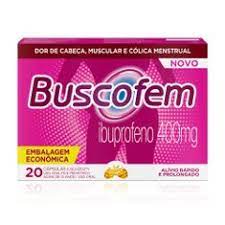 Buscofem 400mg,  20 capsulas moles