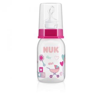 MAMADEIRA NUK DECORADA 120ML S1 GIRLS (COD:7052-1G)
