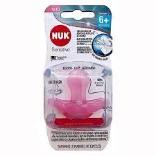 Chupeta Nuk Sensitive 6+ meses, rosa