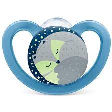 Chupeta Nuk Space Glow Azul Tamanho 2 Ref: Pa7336-2B