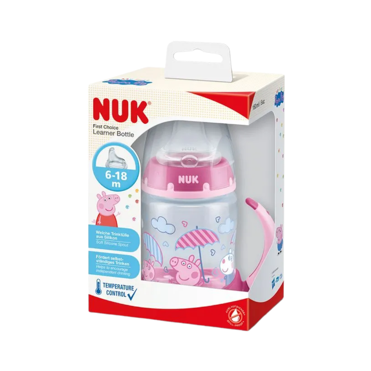 Copo De Treinamento Peppa Pig Rosa NUK 150ml
