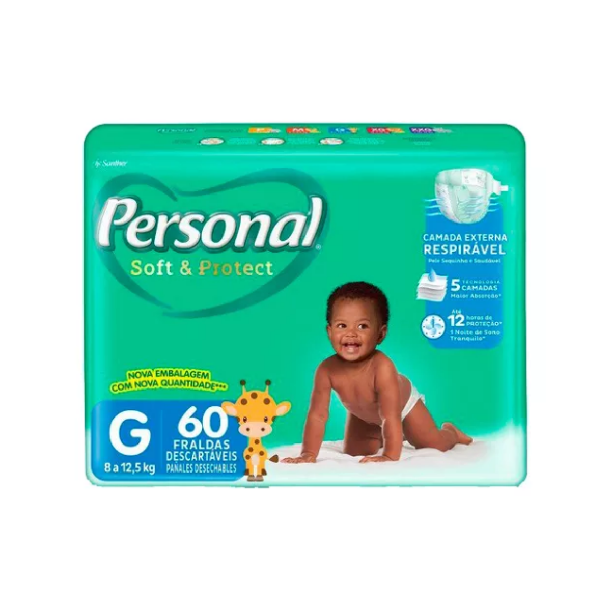 Fralda Protect & Sec Hiper G Personal 60 Unidades