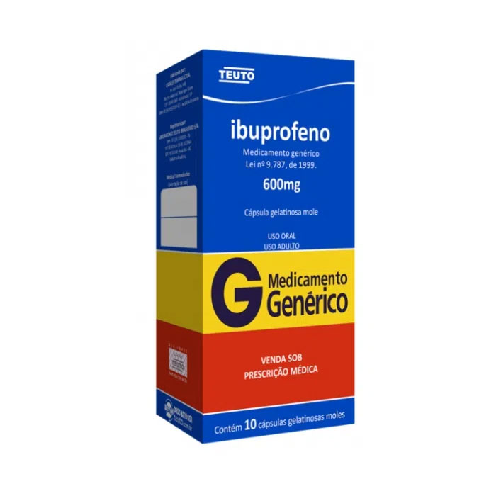 Ibuprofeno Cápsula 600mg 10 cápsulas