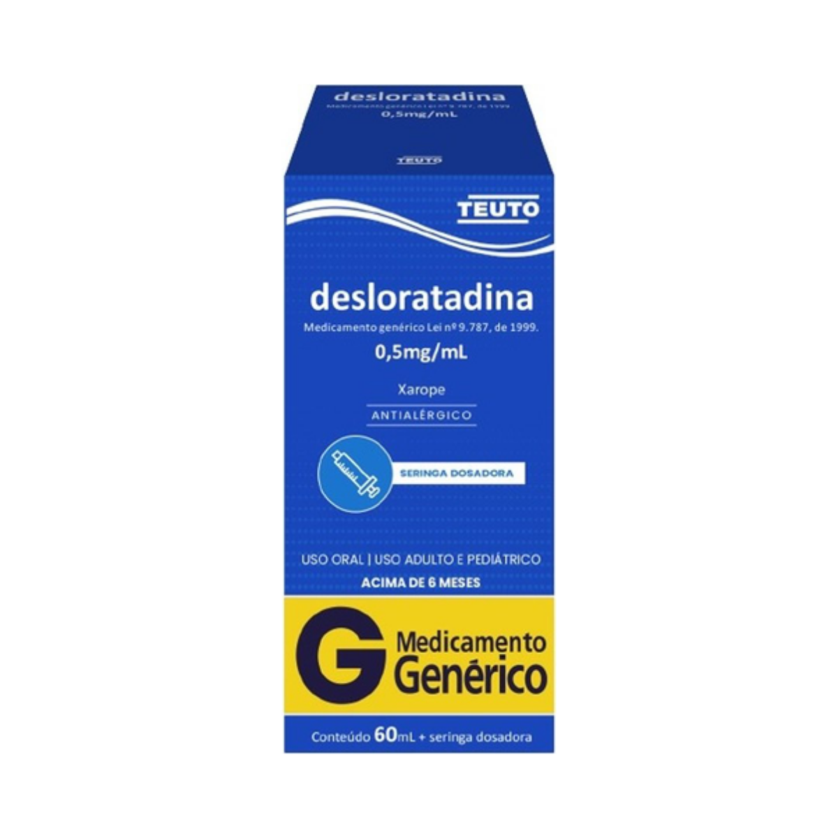 Desloratadina Xarope Teuto 0,5mg/ml 60ml