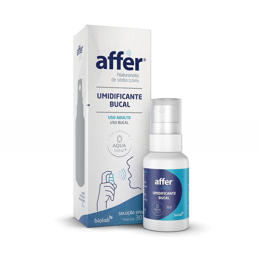 Umidificante Bucal Affer Spray com 30ml