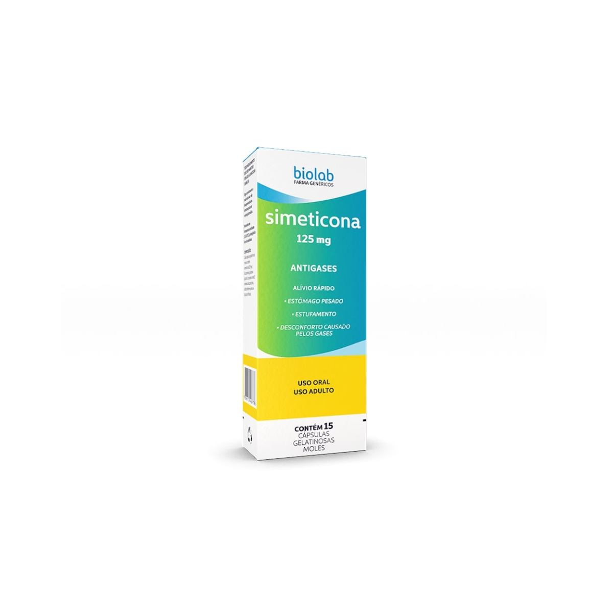 Simeticona Uniao Quimica 125mg 10 Capsulas Gelatinosas Moles
