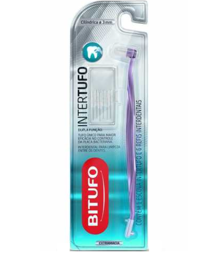 Escova De Dente Intertufo Cilindrica Extramacia Bitufo