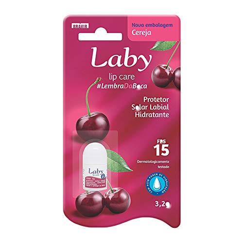 Protetor Labial Fps15 Push Pull Cereja Laby Bravir 3,2g