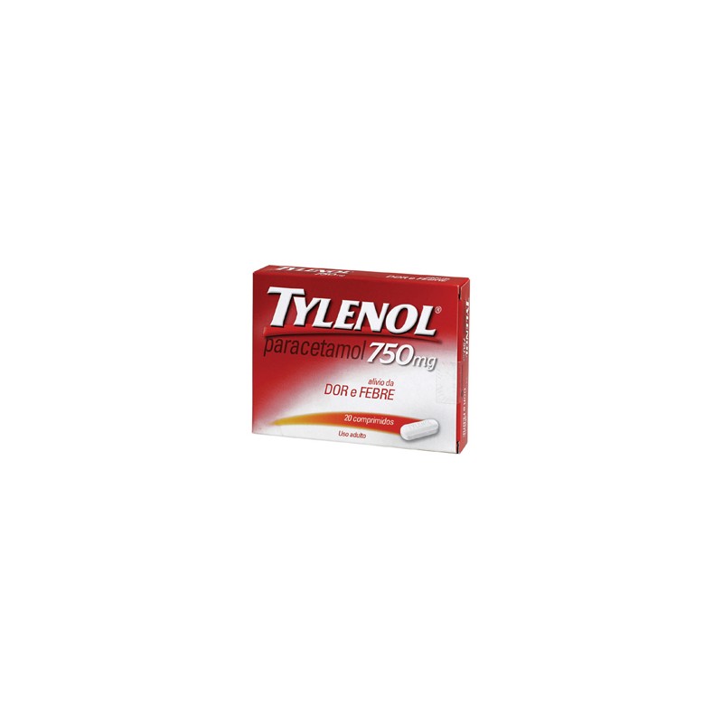 Paracetamol 750mg Multiplas Dores Tylenol 20 Comprimidos