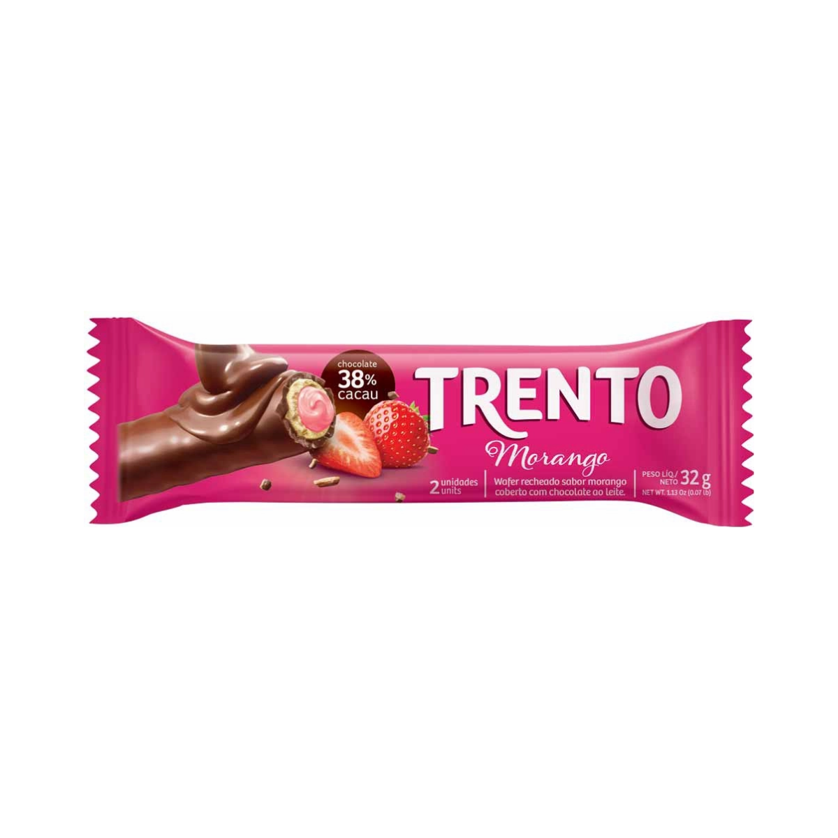 Chocolate Trento Morango Peccin 32g