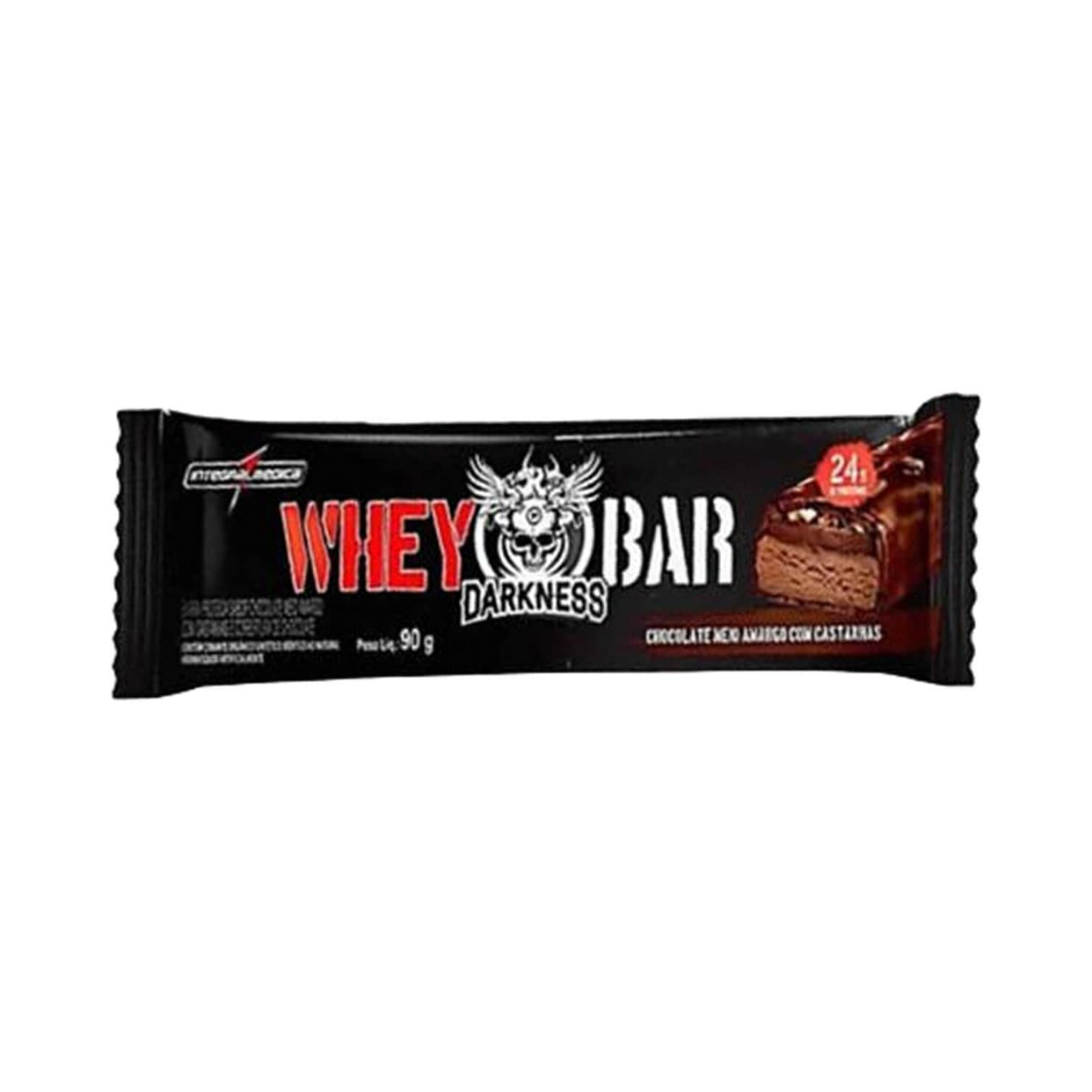 Barra De Proteina Dark Bar Chocolate Amargo Darkness 90g