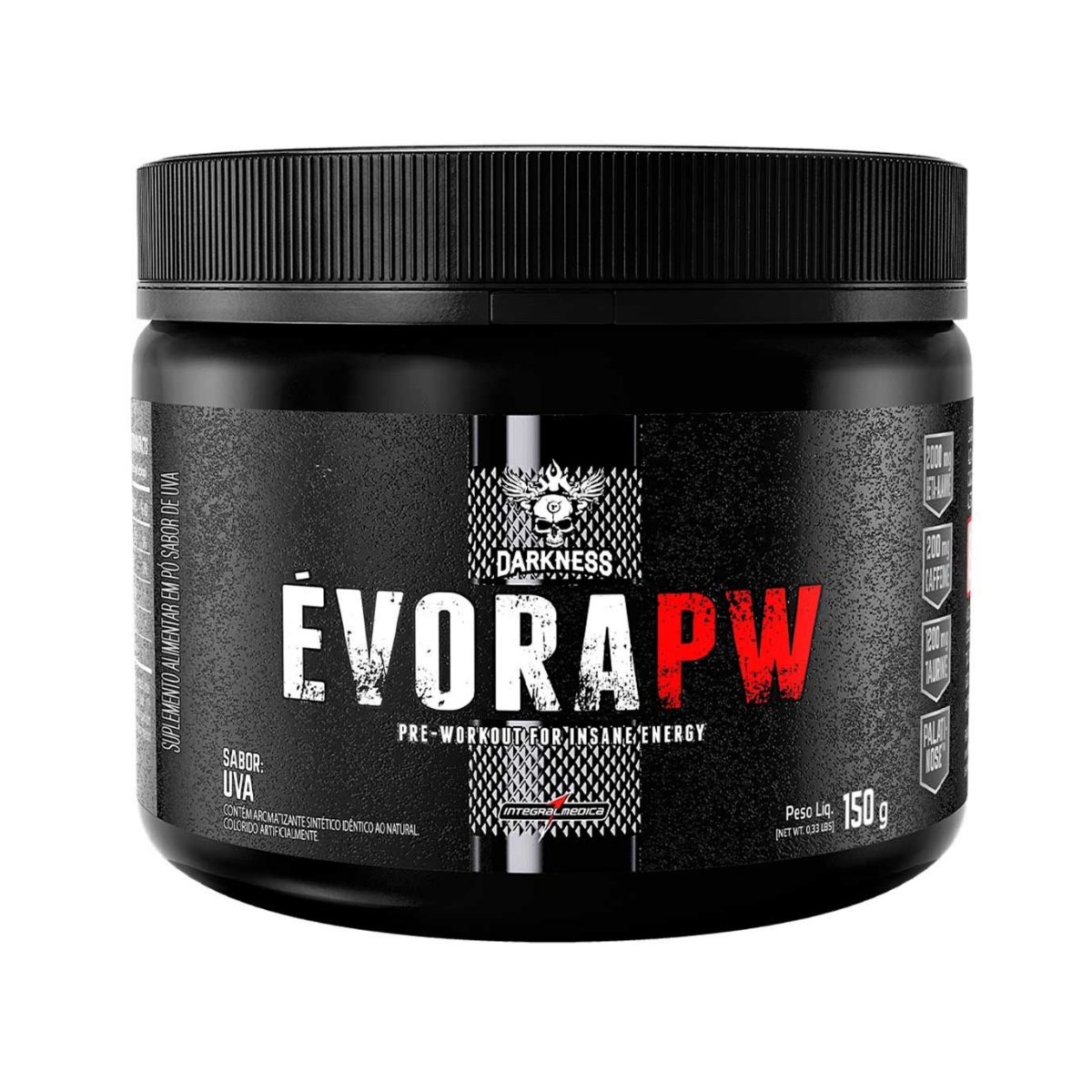 Pre-Treino Evora Pw Sabor Uva Darkness 150g