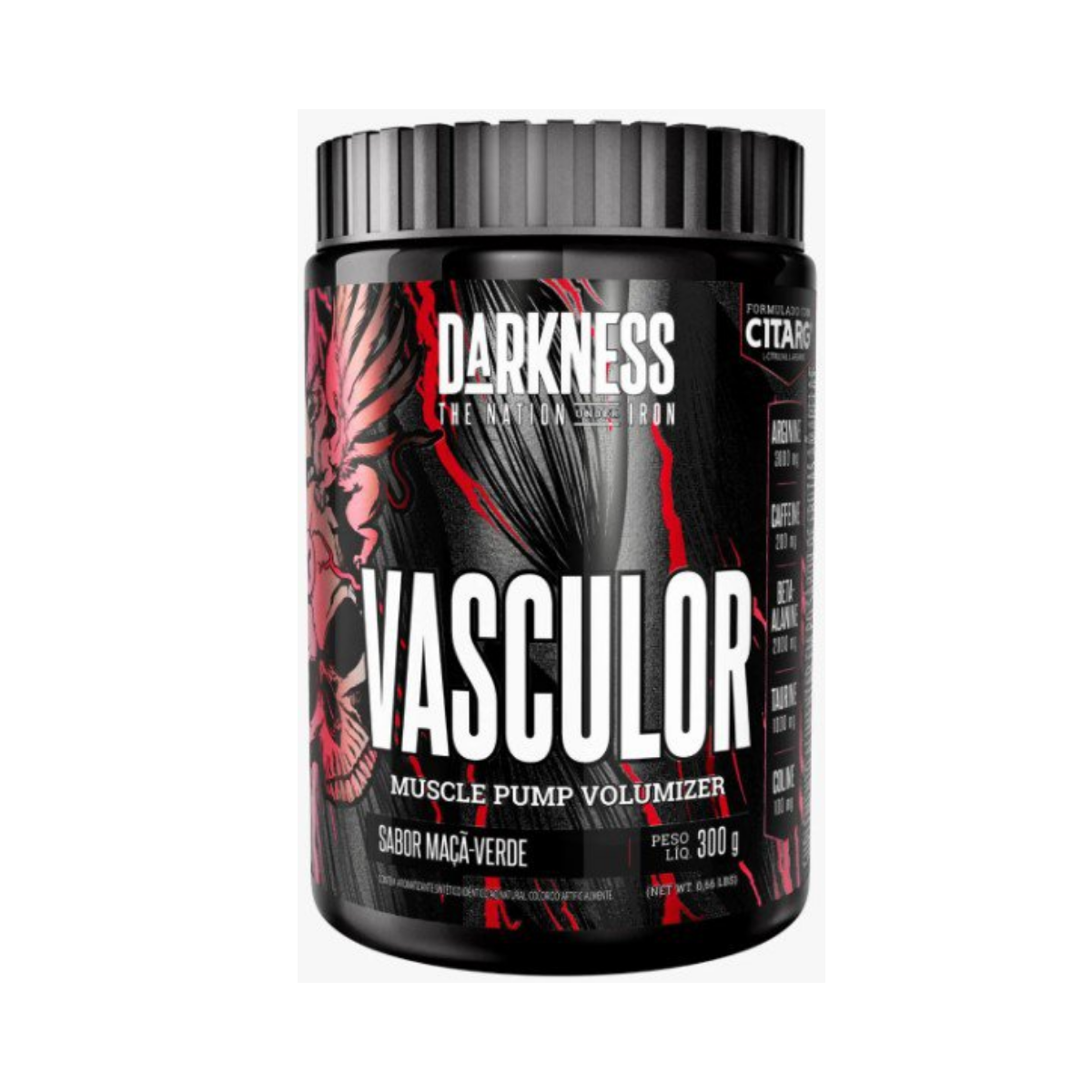 Pre Treino Vasculor Sabor Maca Verde Darkenss 300g