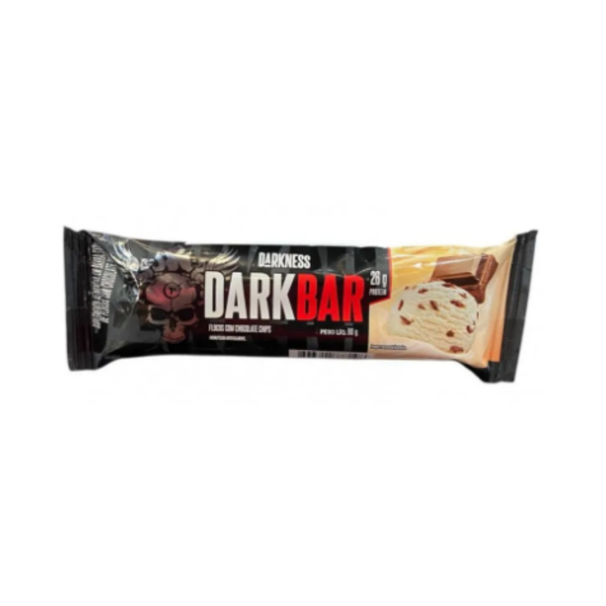 Dark Bar Flocos Com Chocolate Chips Darkness 90g