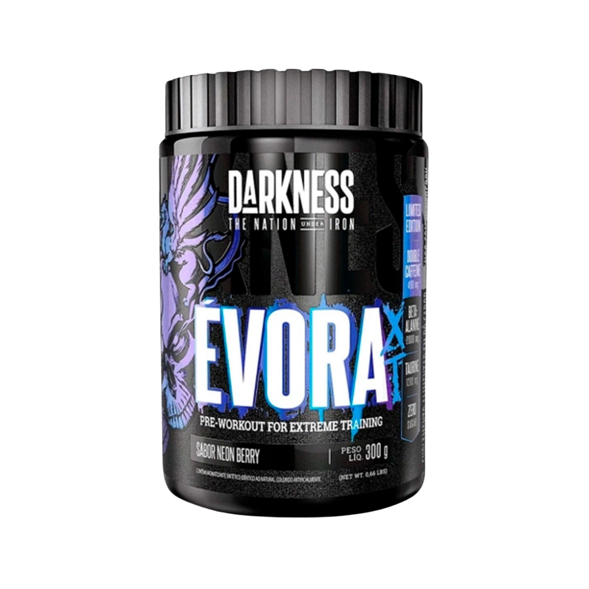 Pre Treino Evora XT Sabor Neon Berry Darkness 300g