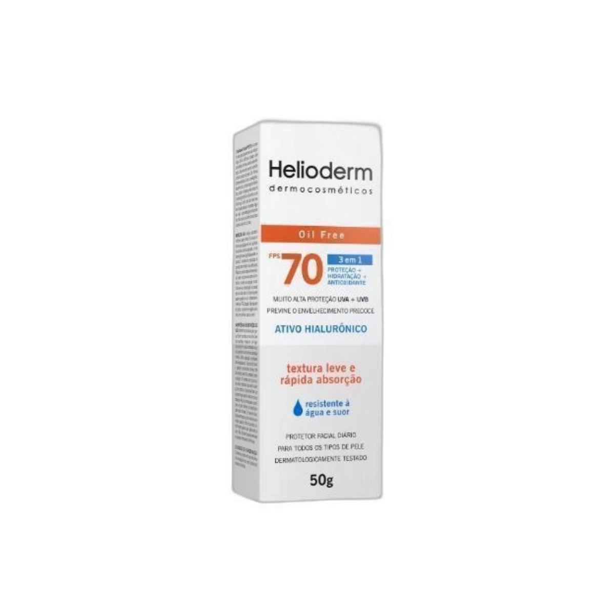 Protetor Facial Helioderm FPS70 Sem Cor 50G