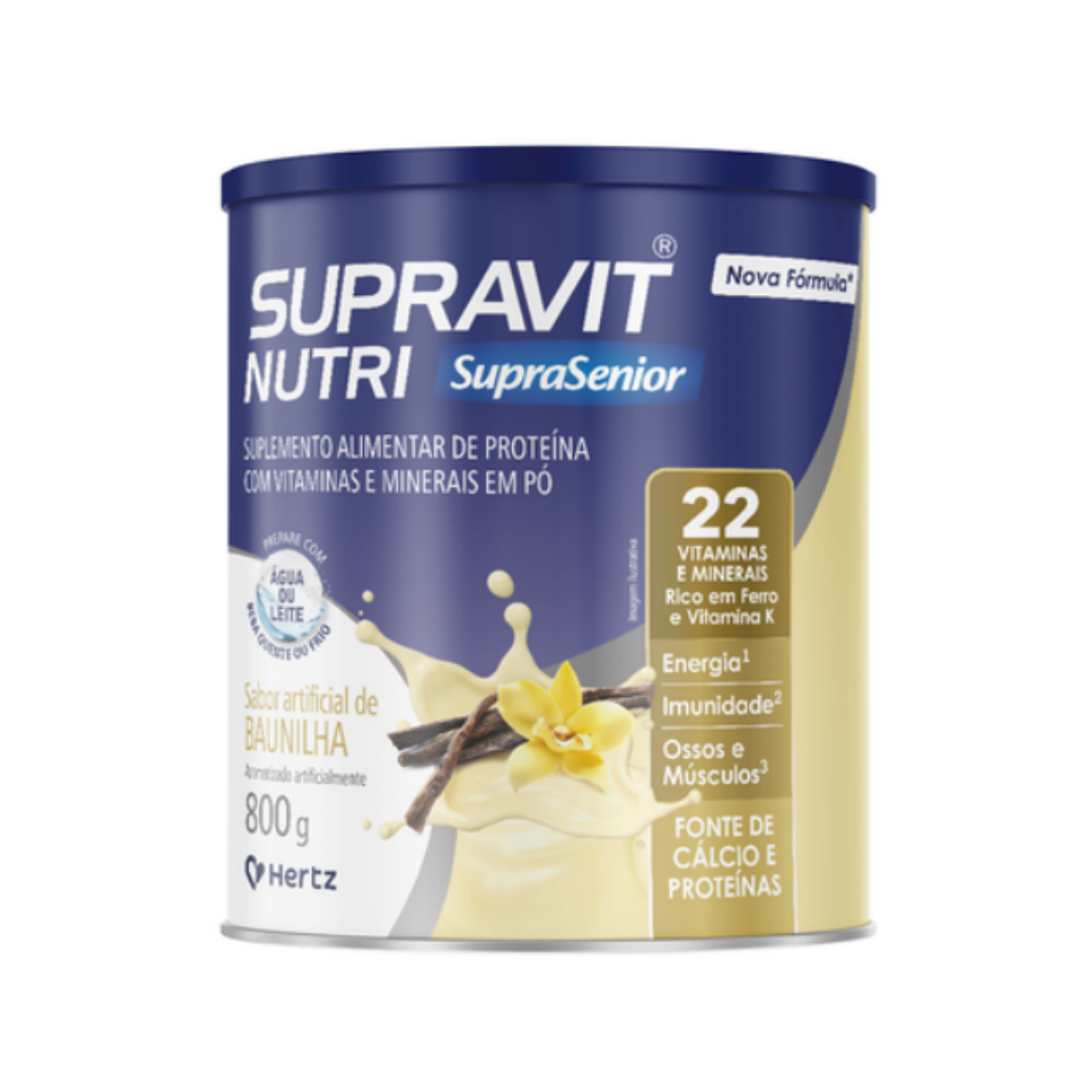 Suplemento Alimentar Supravit Nutri Baunilha Hertz 400g