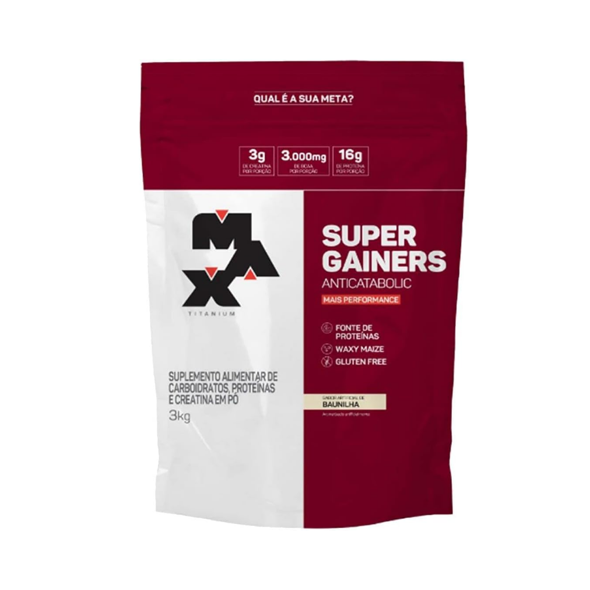 Super Gainers Baunilha Max Titanium 3Kg