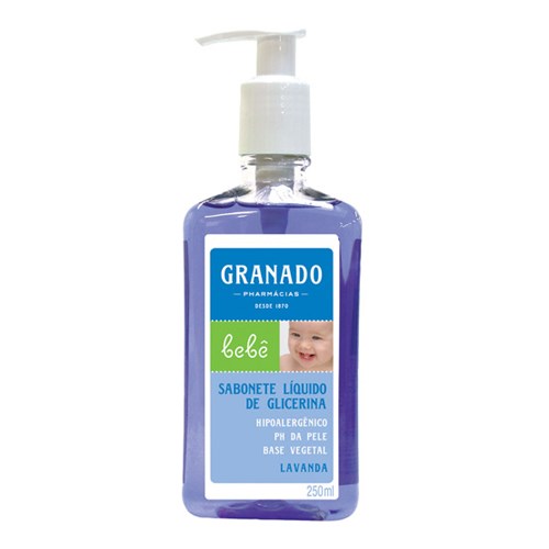 Sabonete Liquido Infanti Glicerinado Bebe Lavanda 250ml