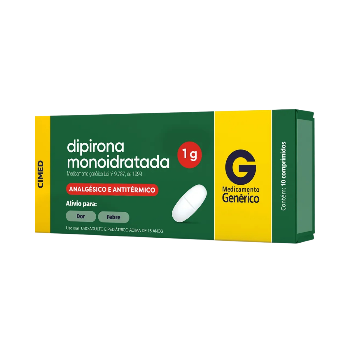 Dipirona 1g 10 Comprimidos