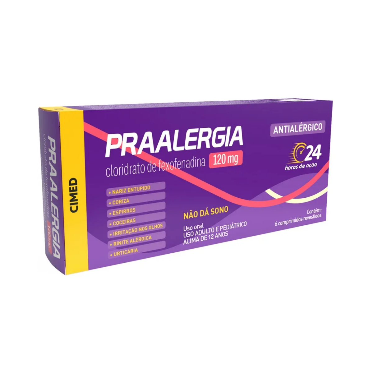 Praalergia Cimed 120mg 6 Comprimidos