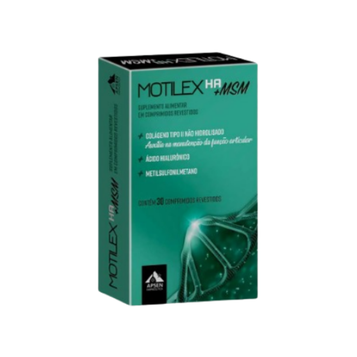 Suplemento Alimentar Motilex HA + MSM Apsen 30 Comprimidos
