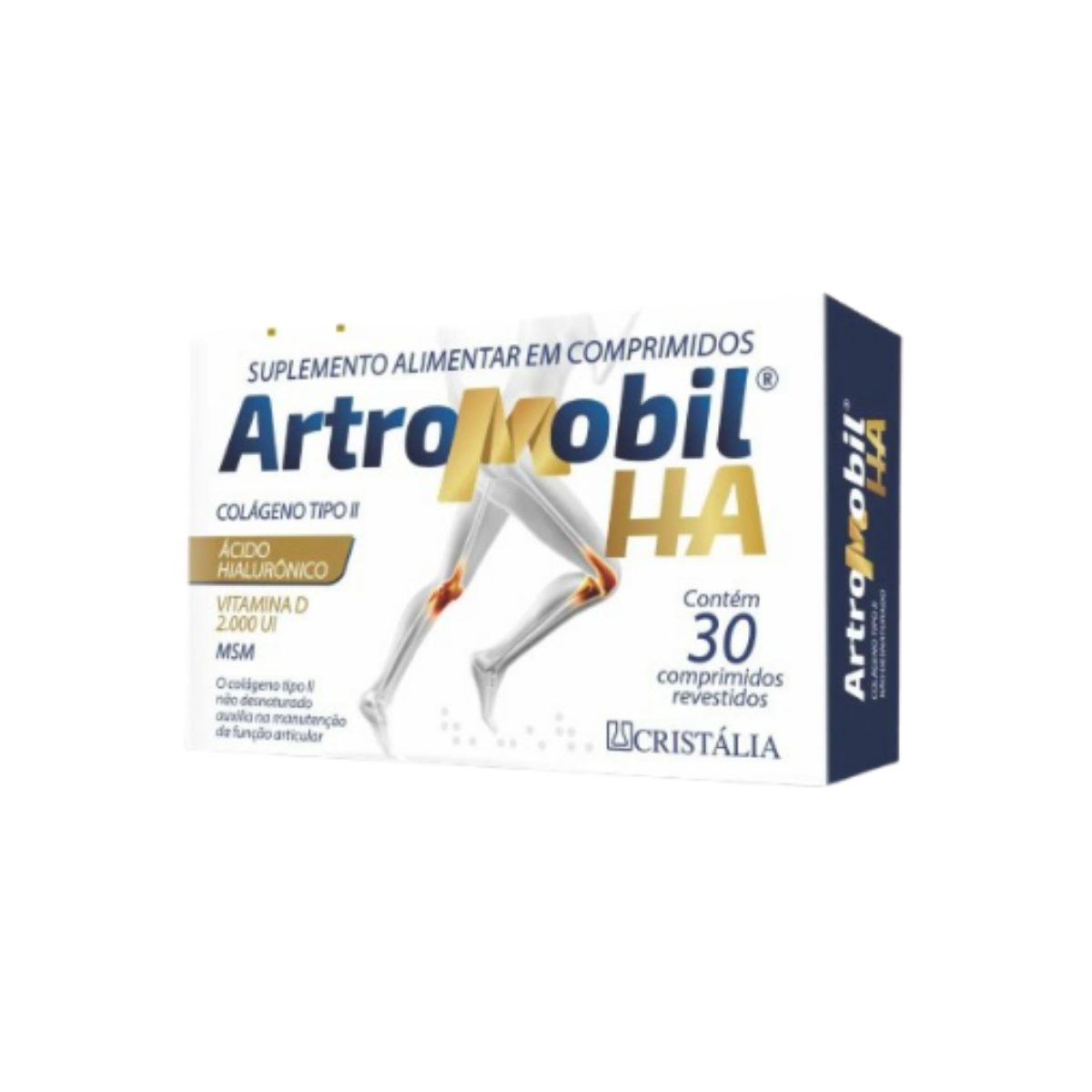 Suplemento Alimentar ArtroMobil HA Cristália 30 Comprimidos