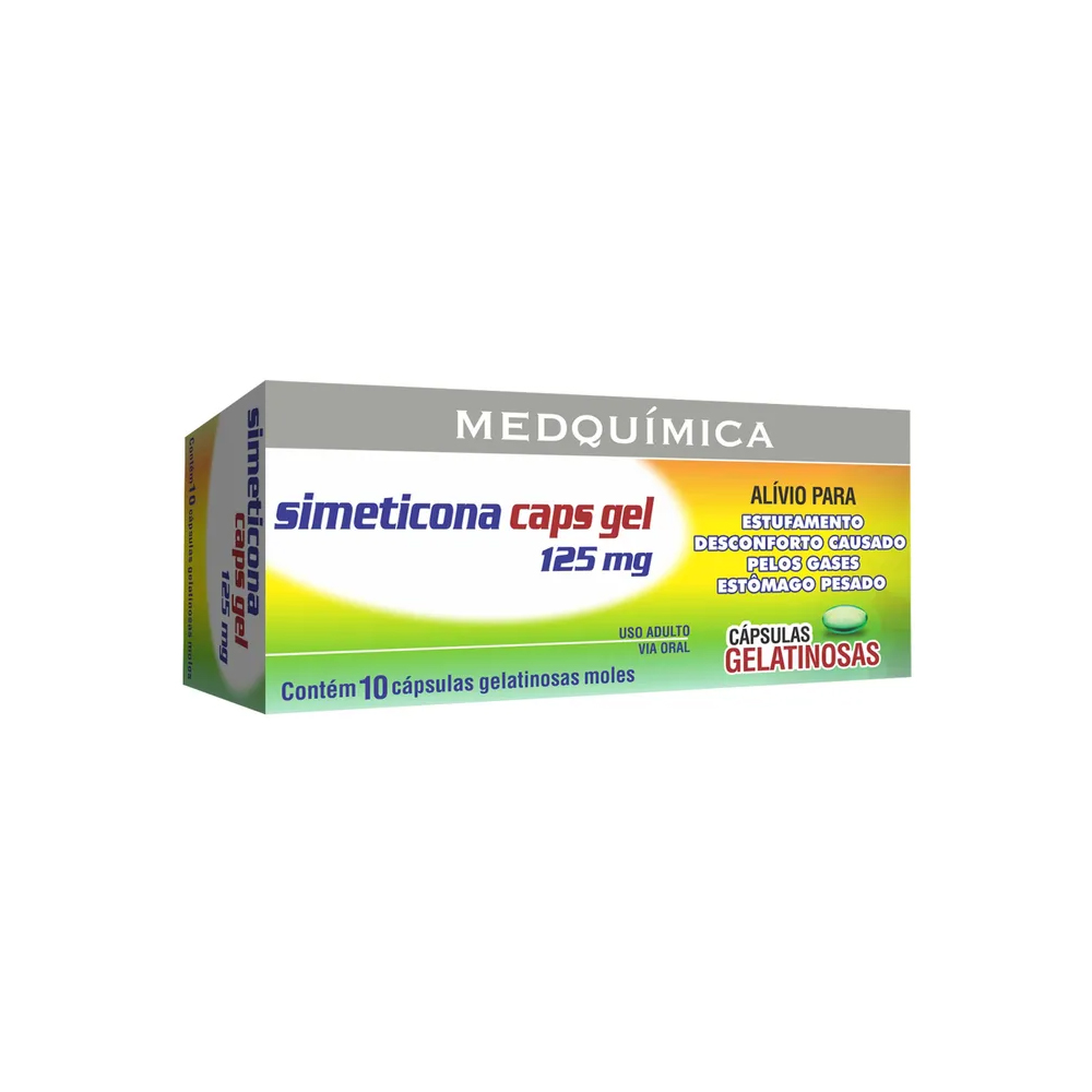 Simeticona Medquímica 125mg 10 cápsulas