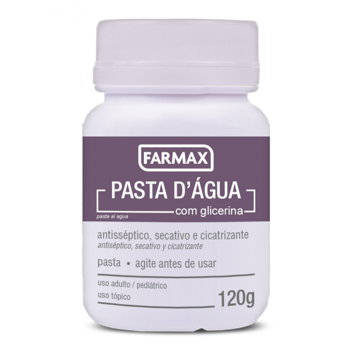 Pasta DAgua Com Glicerina Farmax 120g