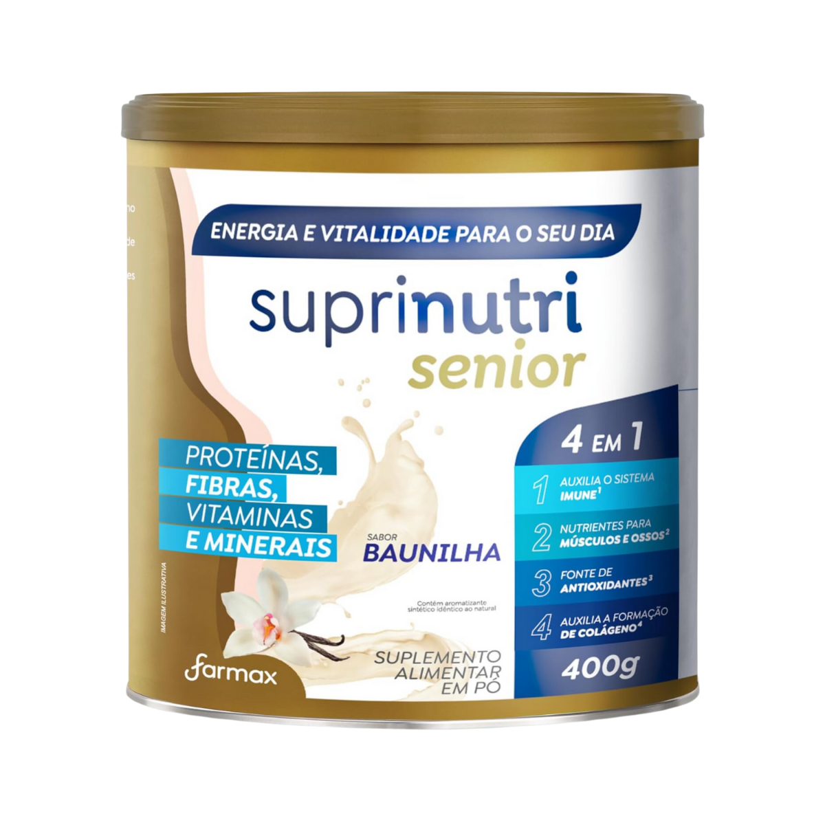 Suplemento Suprinutri Senior Baunilha Farmax 400g