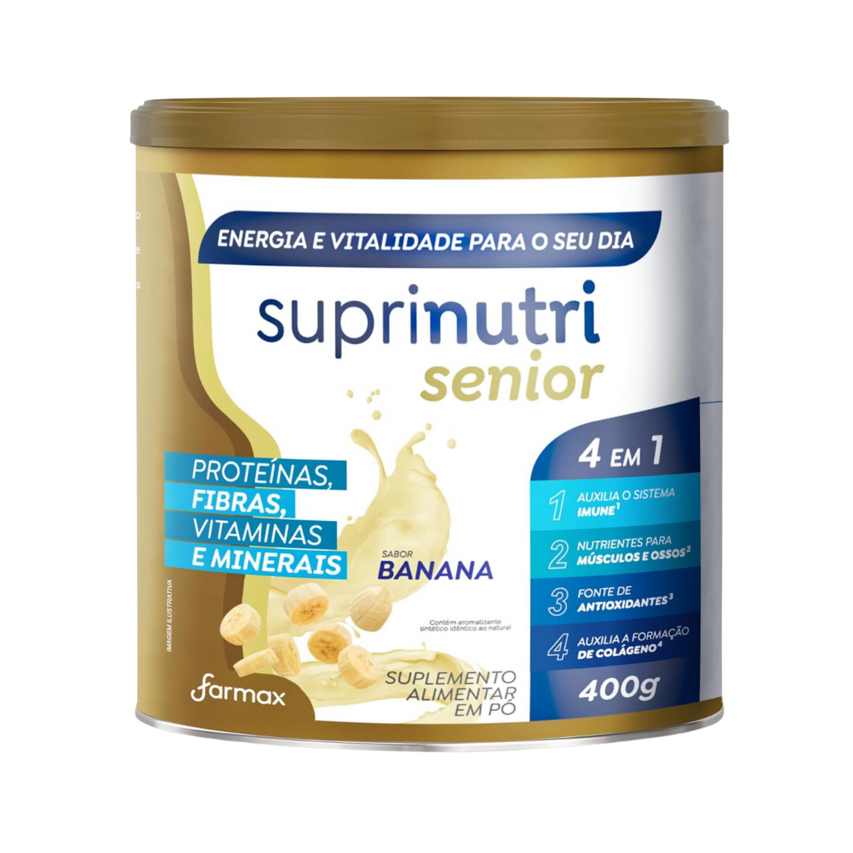 Suplemento Suprinutri Senior Banana Farmax 400g