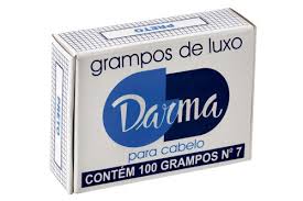 GRAMPO CABELO DARMA N7 PRETO 100 UNIDADES